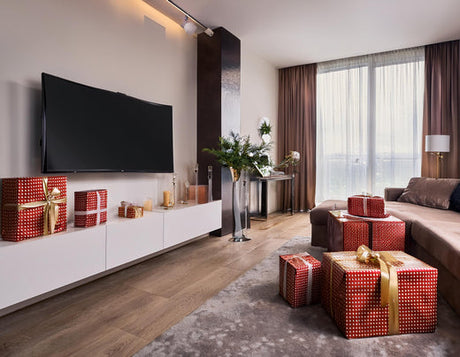 Living room with gifts Living room with gifts