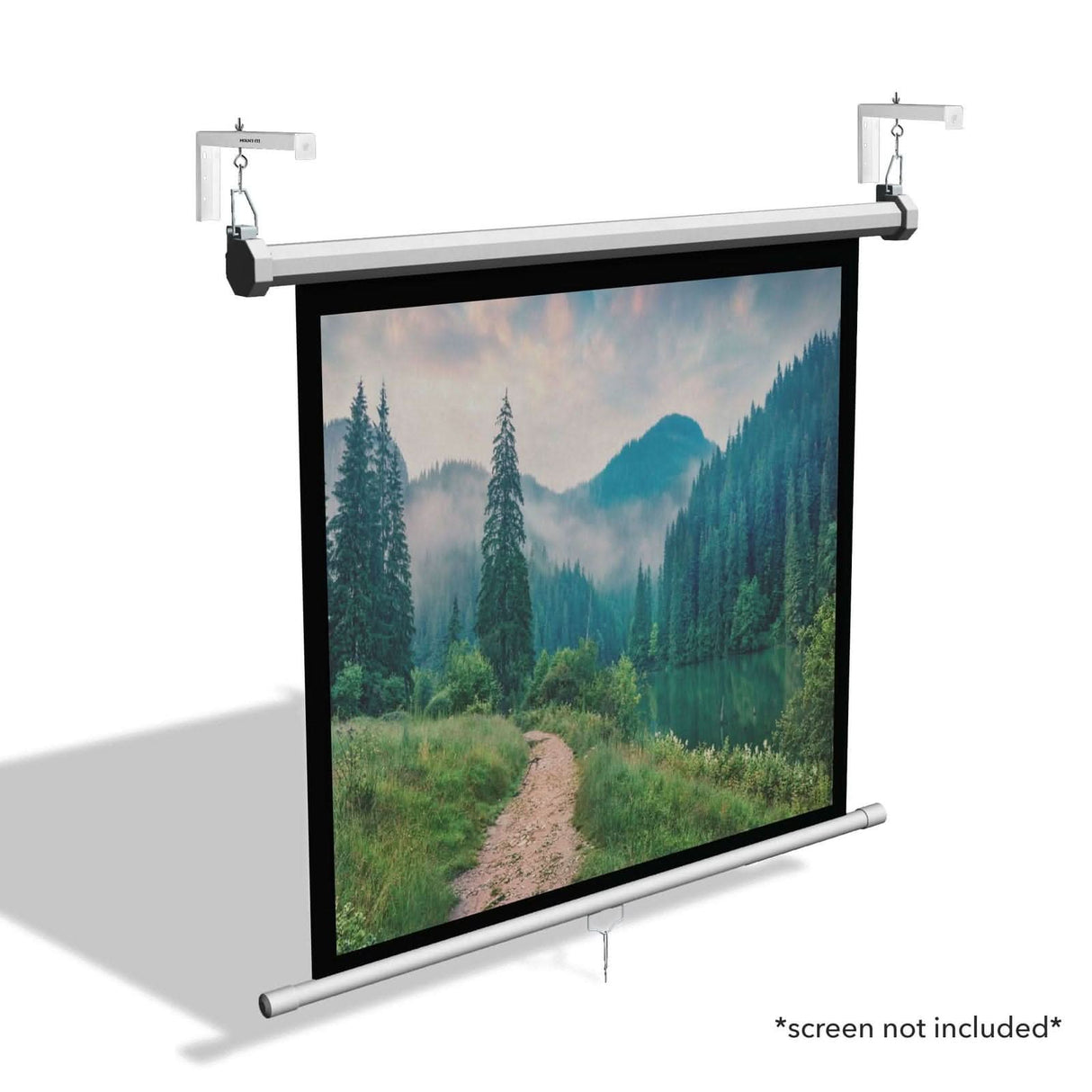 12" Universal Projector Screen Mount - Wall or Ceiling Installation Projector Mount - 12" Universal Projector Screen Mount - Wall or Ceiling Installation - Mount-It! -