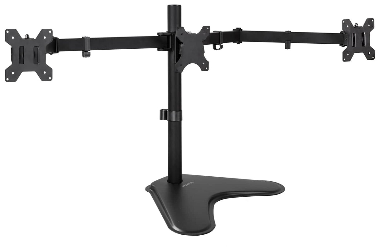 Triple Monitor Stand | 19" to 27" Screen Sizes 19-27 Inch Monitors Monitor Stands - Triple Monitor Stand | 19" to 27" Screen Sizes - Mount-It! - MI-2789