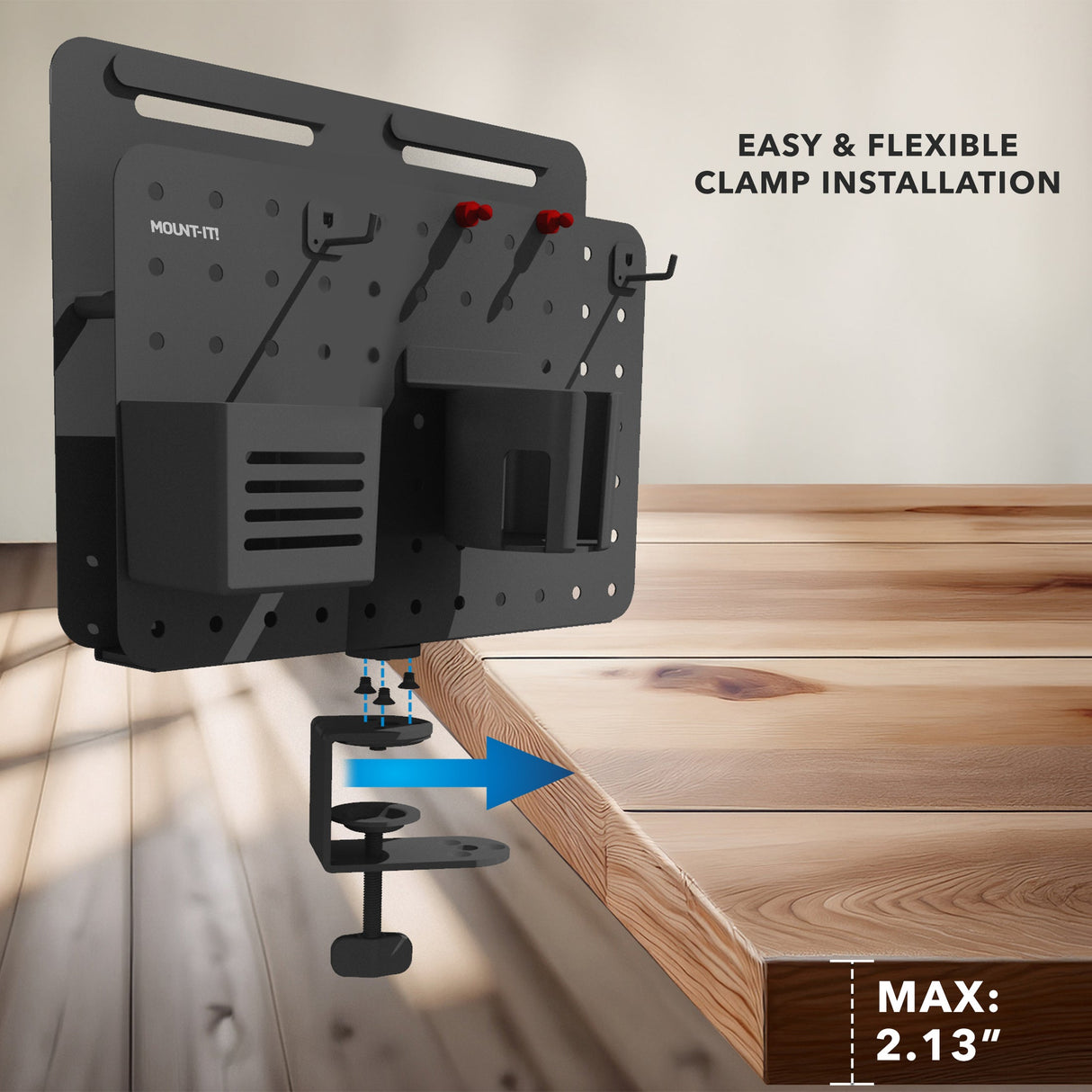 360° Rotating Pegboard and Organizer with Accessories Desk Accessories - 360° Rotating Pegboard and Organizer with Accessories - Mount-It! -