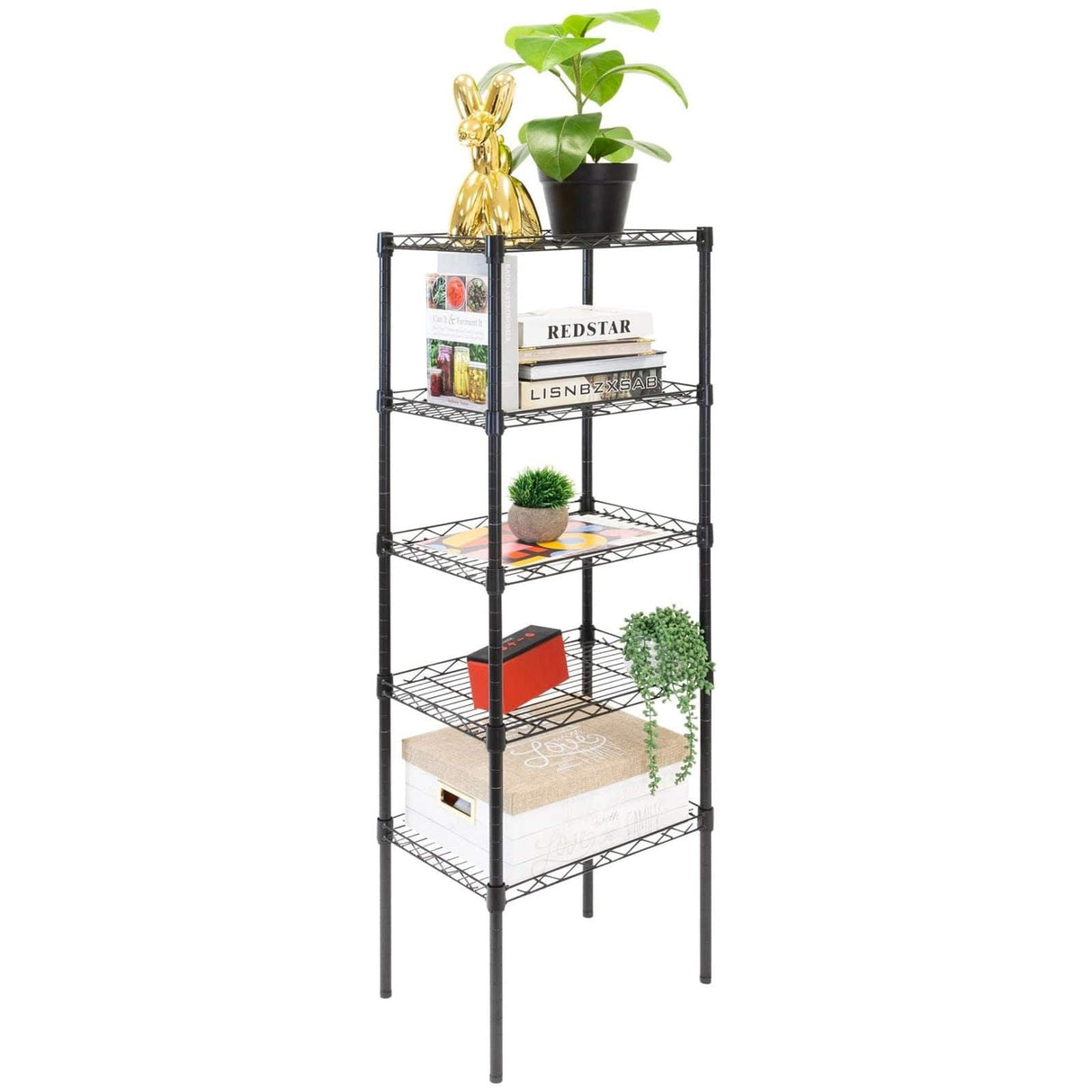 5 Tier Metal Shelving Unit Storage - 5 Tier Metal Shelving Unit - Mount-It! - MI-7861