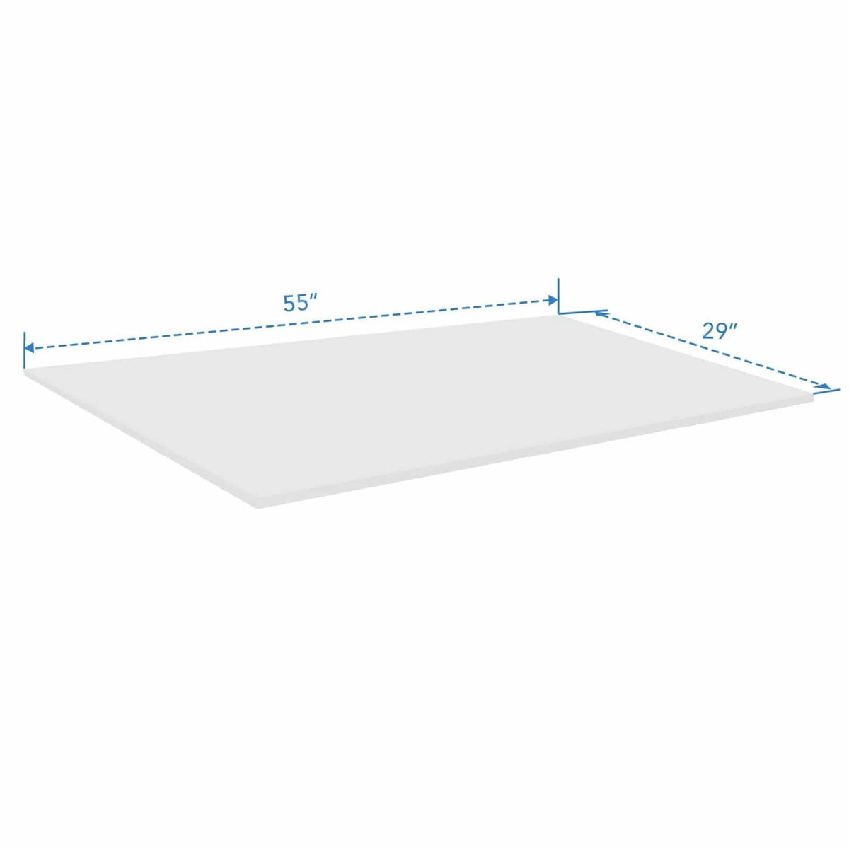 Tabletop - 55" Tabletop for Sit-Stand Desk - Mount-It! -