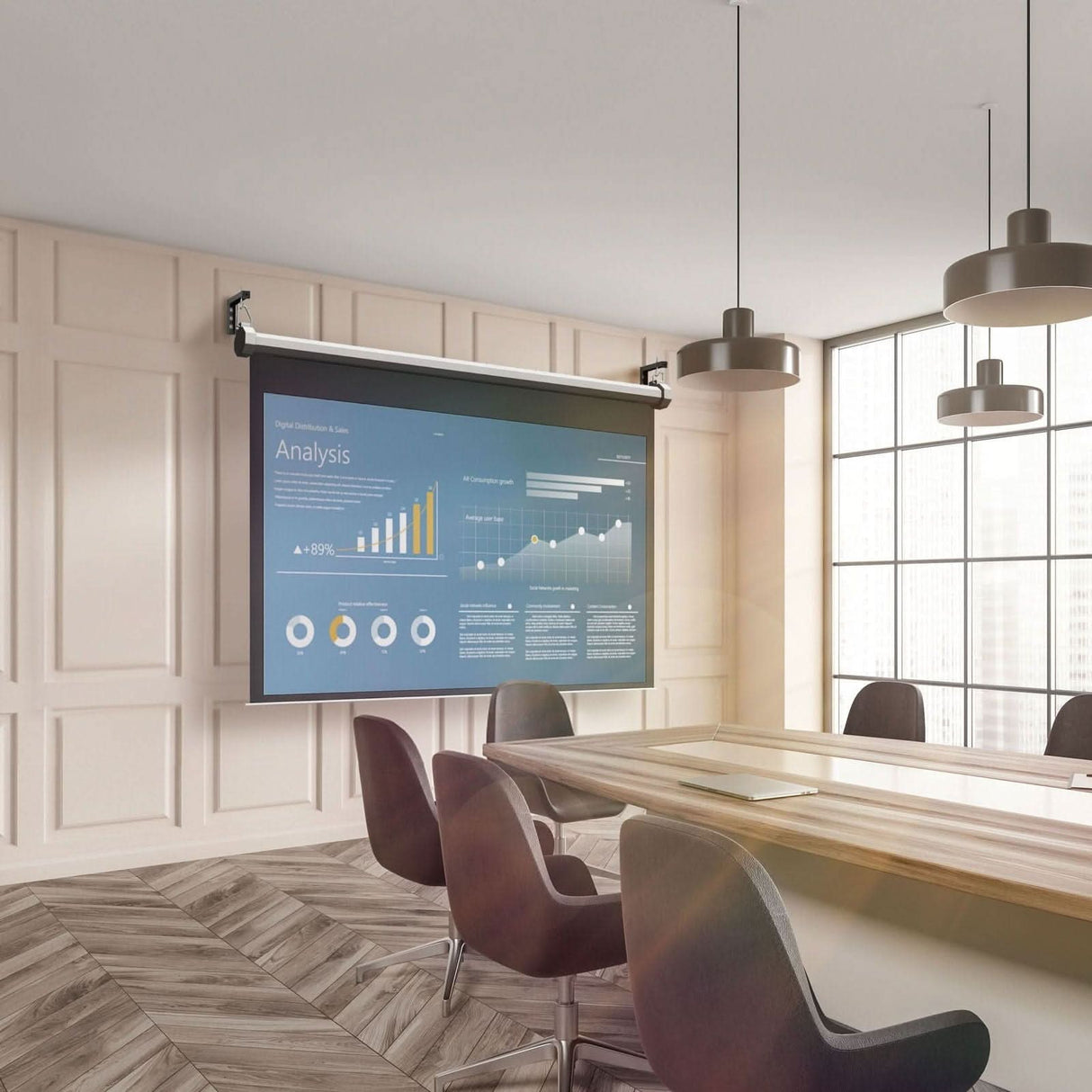 6" Universal Projector Screen Mount - Wall or Ceiling Installation Projector Mount - 6" Universal Projector Screen Mount - Wall or Ceiling Installation - Mount-It! -