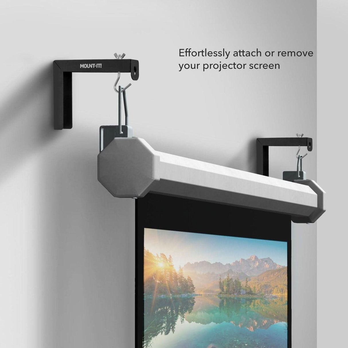 6" Universal Projector Screen Mount - Wall or Ceiling Installation Projector Mount - 6" Universal Projector Screen Mount - Wall or Ceiling Installation - Mount-It! -