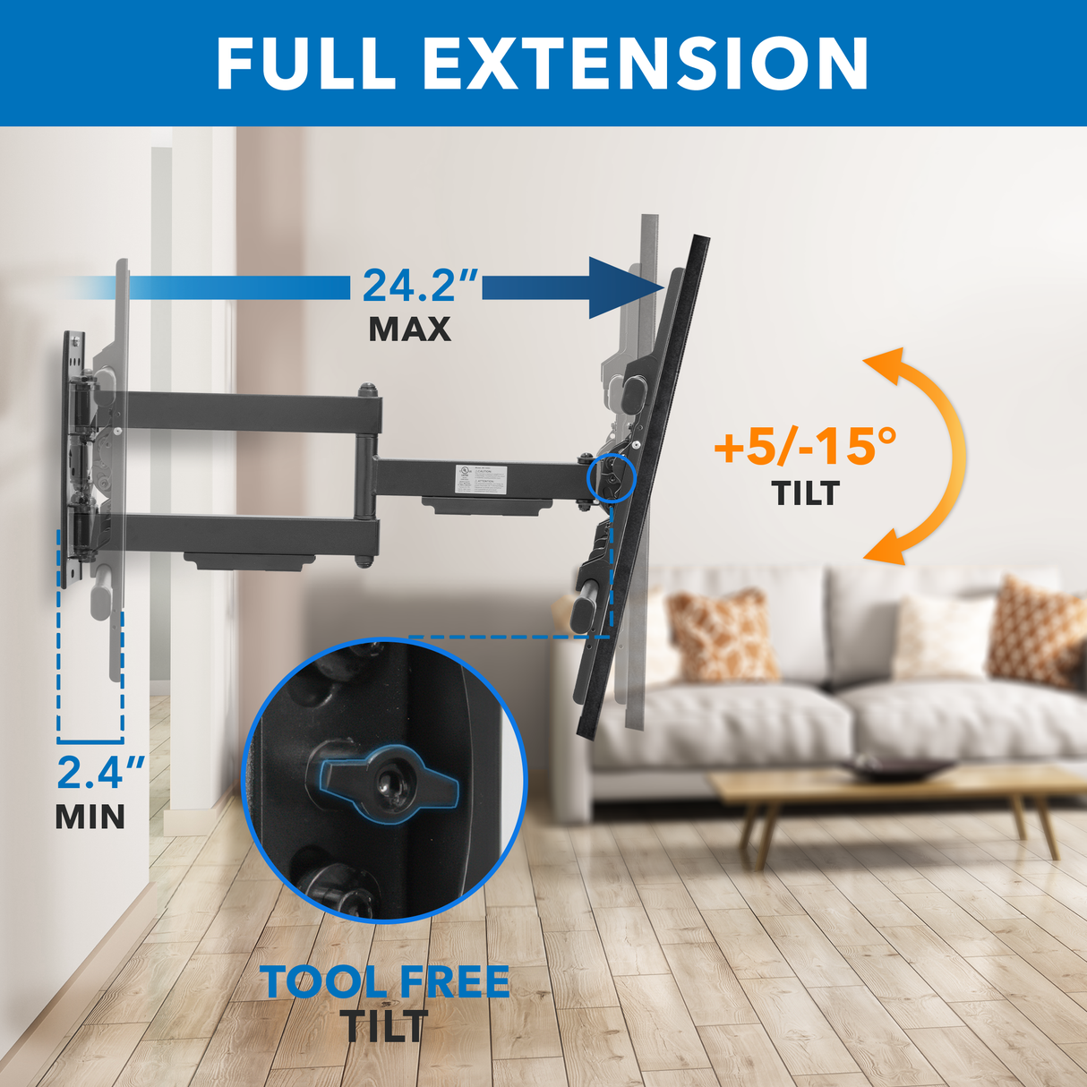 Heavy Duty Full Motion TV Wall Mount Heavy Duty Full Motion TV Wall Mount