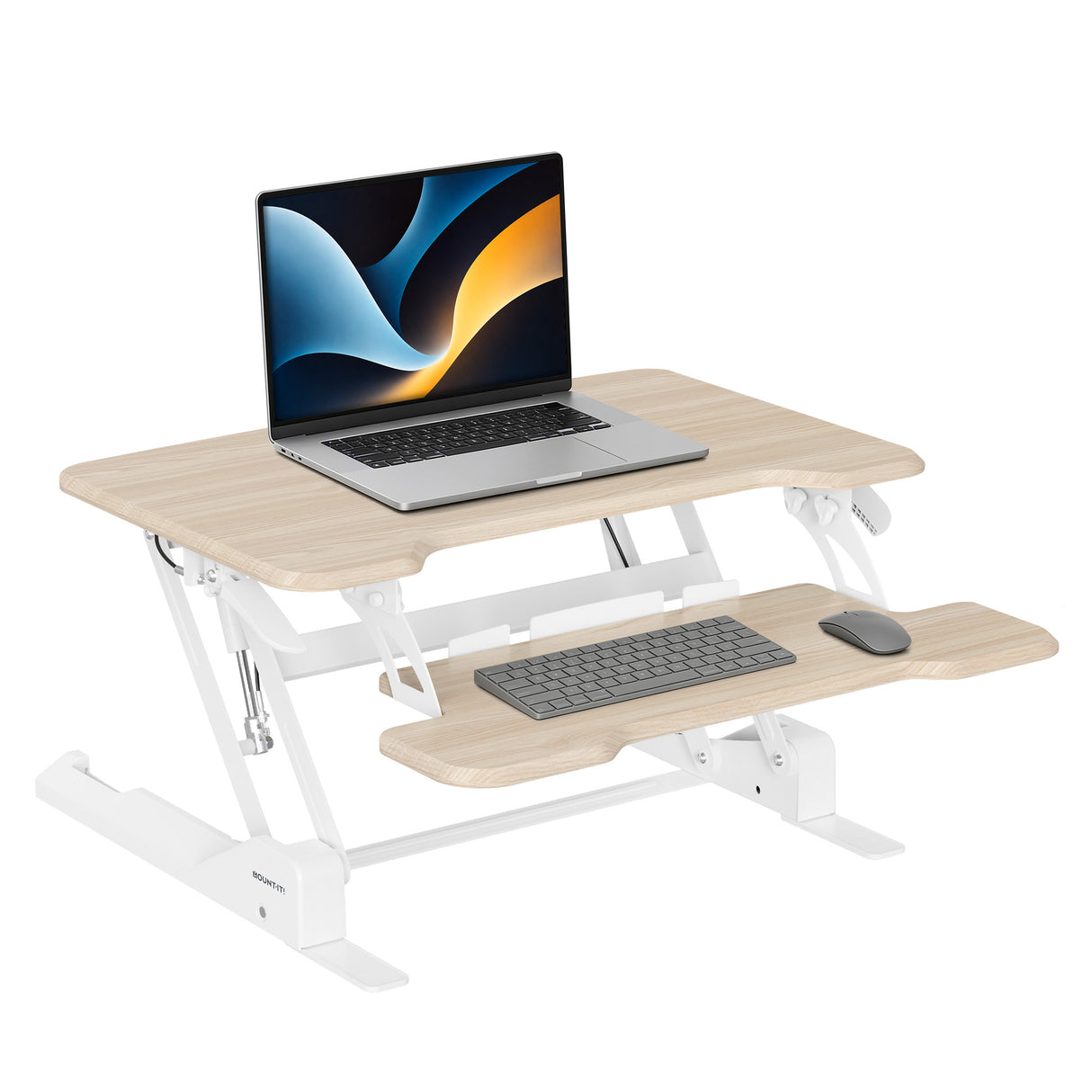 Compact Standing Desk Converter with 30" Desktop