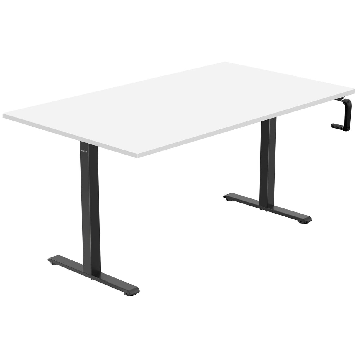 Hand Crank Standing Desk with 55" Tabletop - Black Base Hand Crank Standing Desk with 55" Tabletop - Black Base