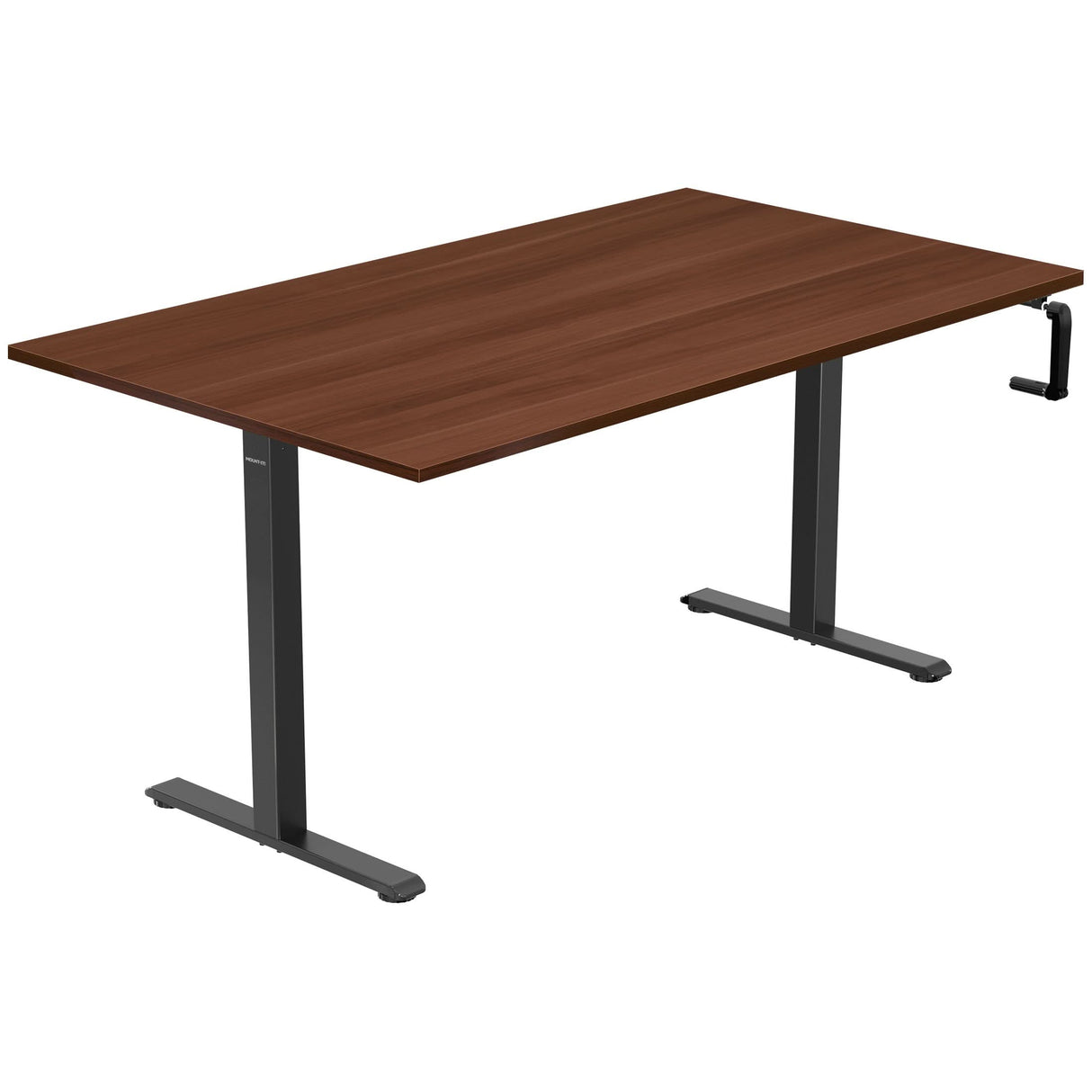 Hand Crank Standing Desk with 55" Tabletop - Black Base Hand Crank Standing Desk with 55" Tabletop - Black Base