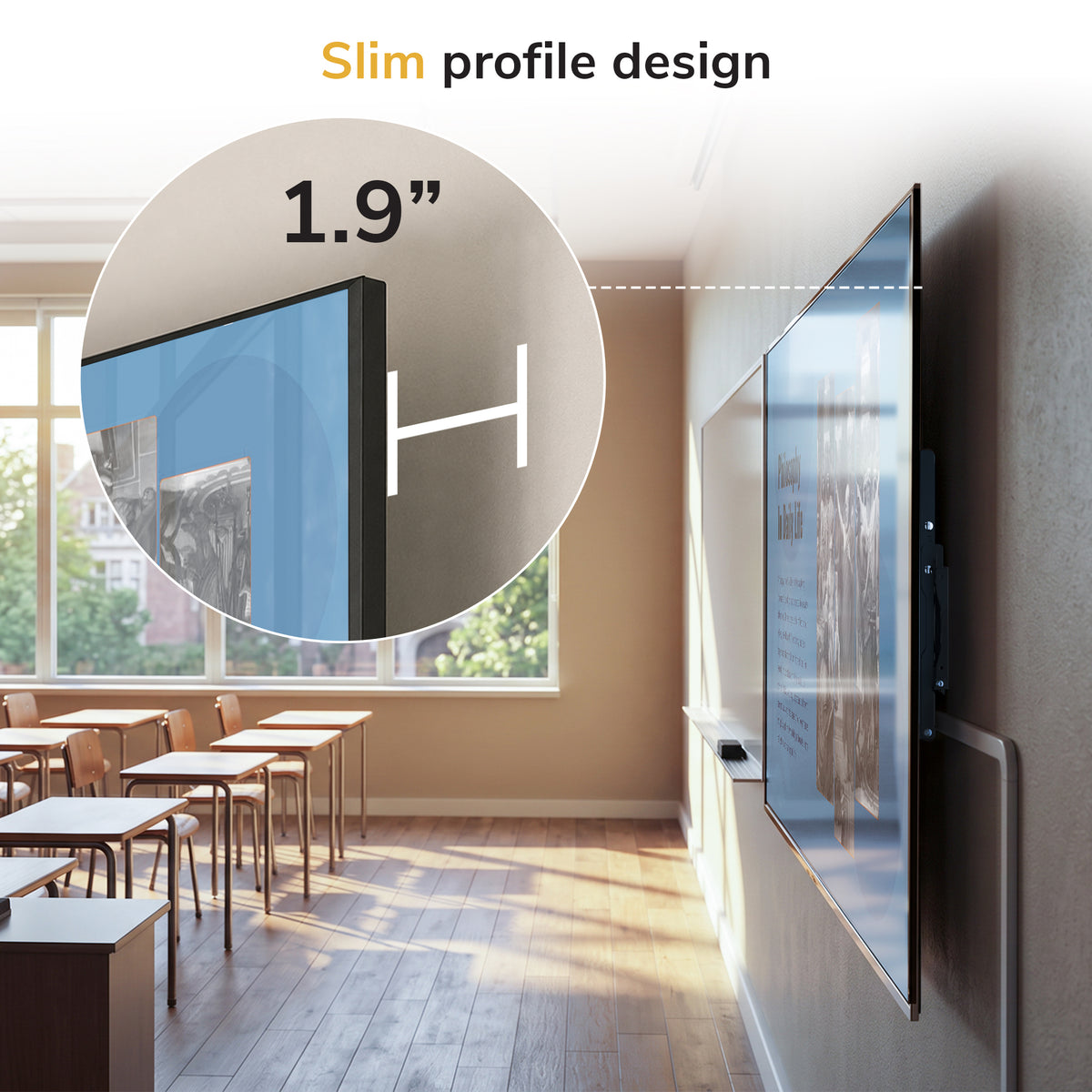 TAA-Compliant Heavy-Duty Tilt TV Wall Mount