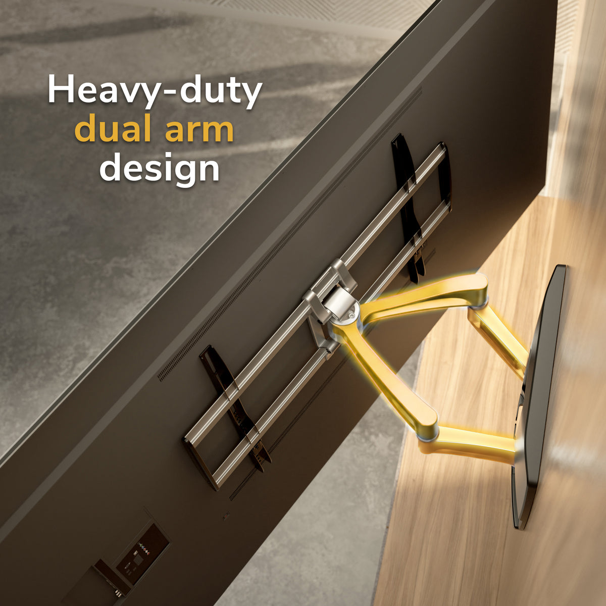 TAA-Compliant Heavy-Duty Full-Motion TV Wall Mount