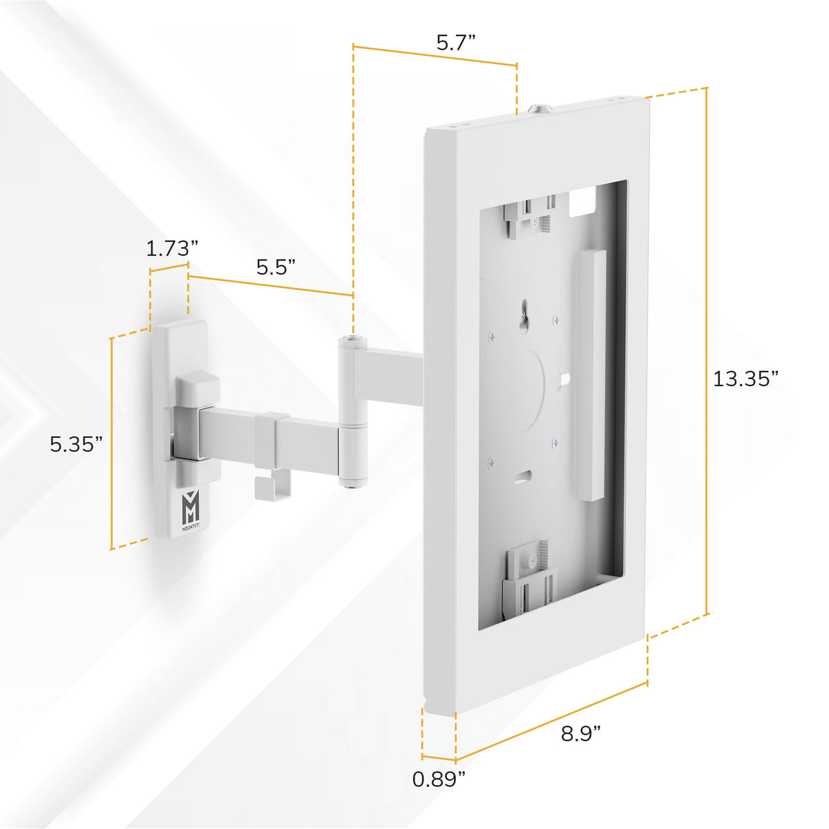 Anti-Theft Full-Motion Tablet Wall Mount