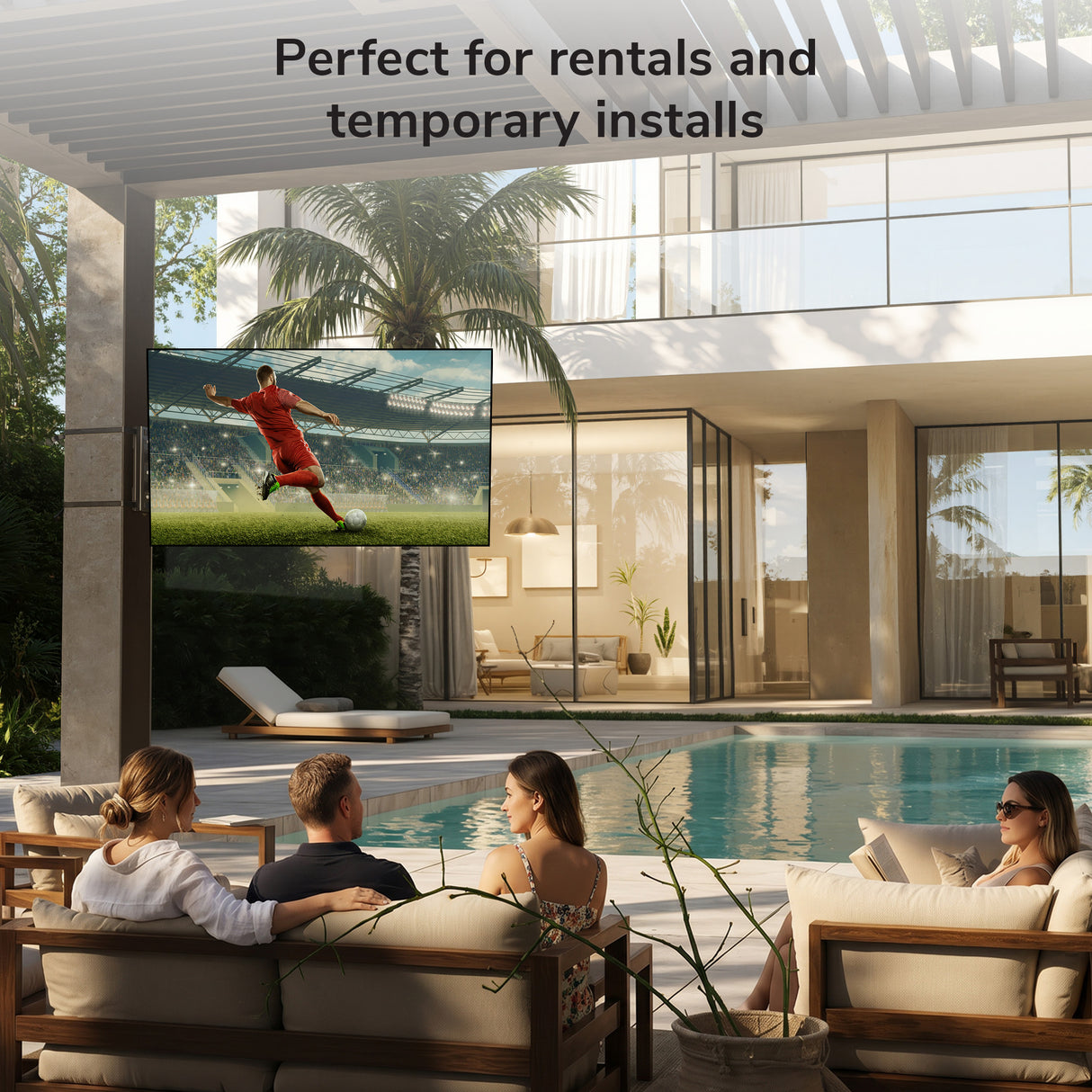 Weatherproof Column TV Mount