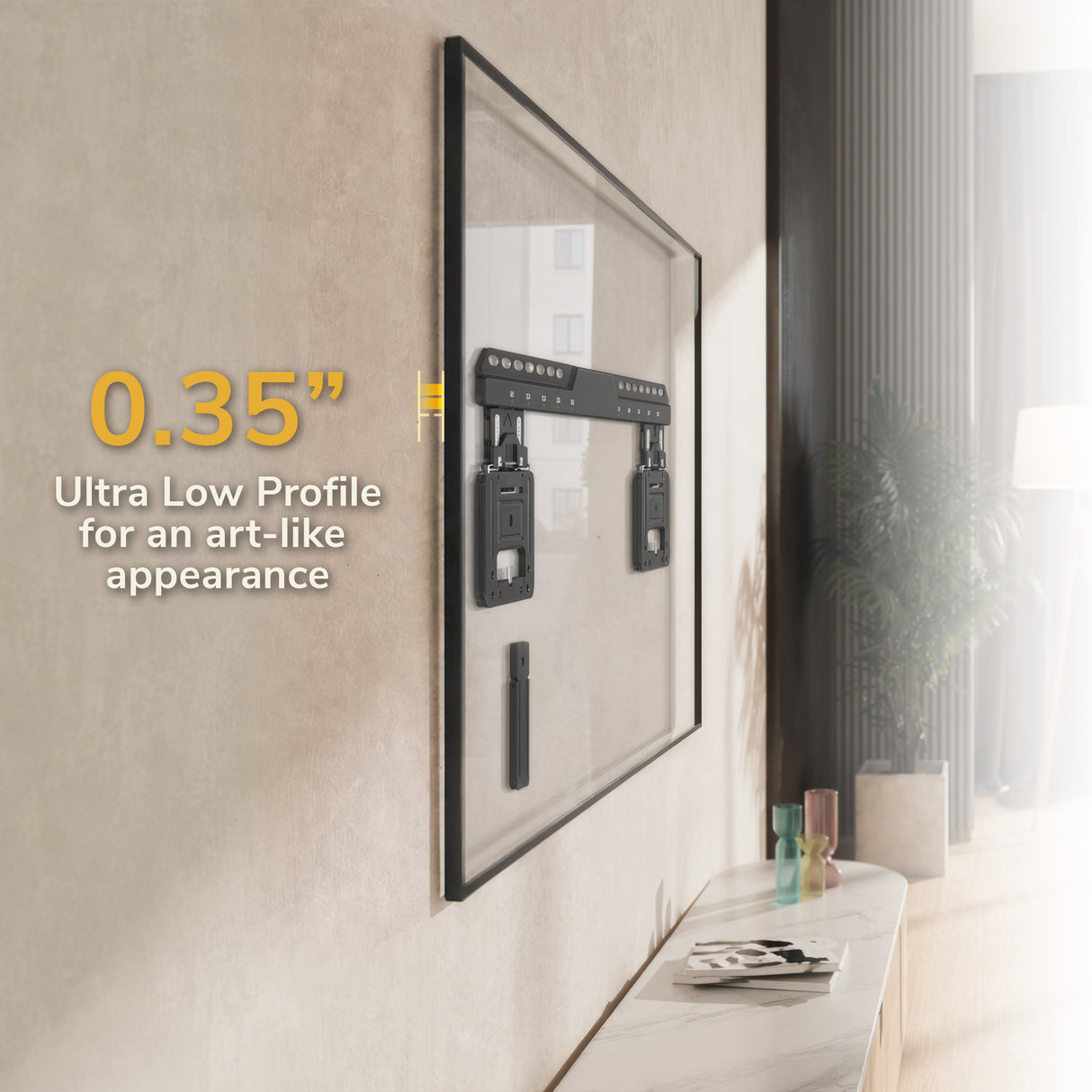 Ultra-Slim Fixed TV Wall Mount - Image 3 - Mount-It!