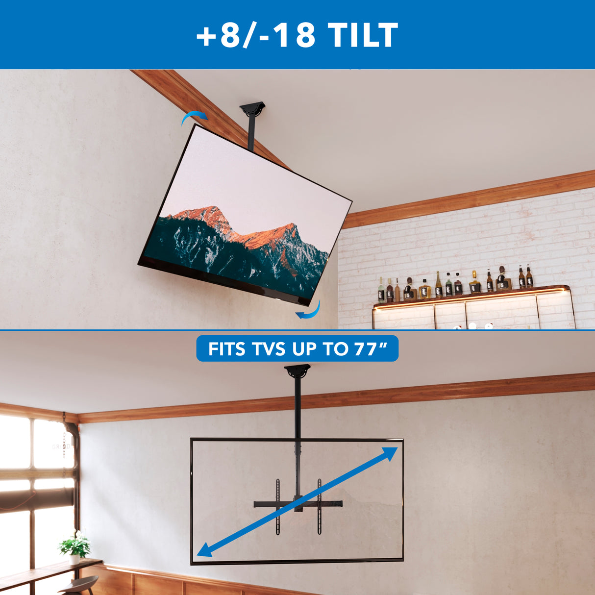 Full Motion Ceiling TV Mount Full Motion Ceiling TV Mount