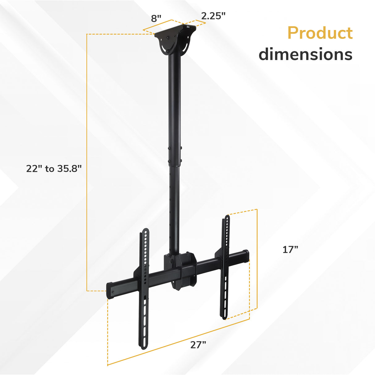 Full Motion Ceiling TV Mount - Image 11 - Mount-It!