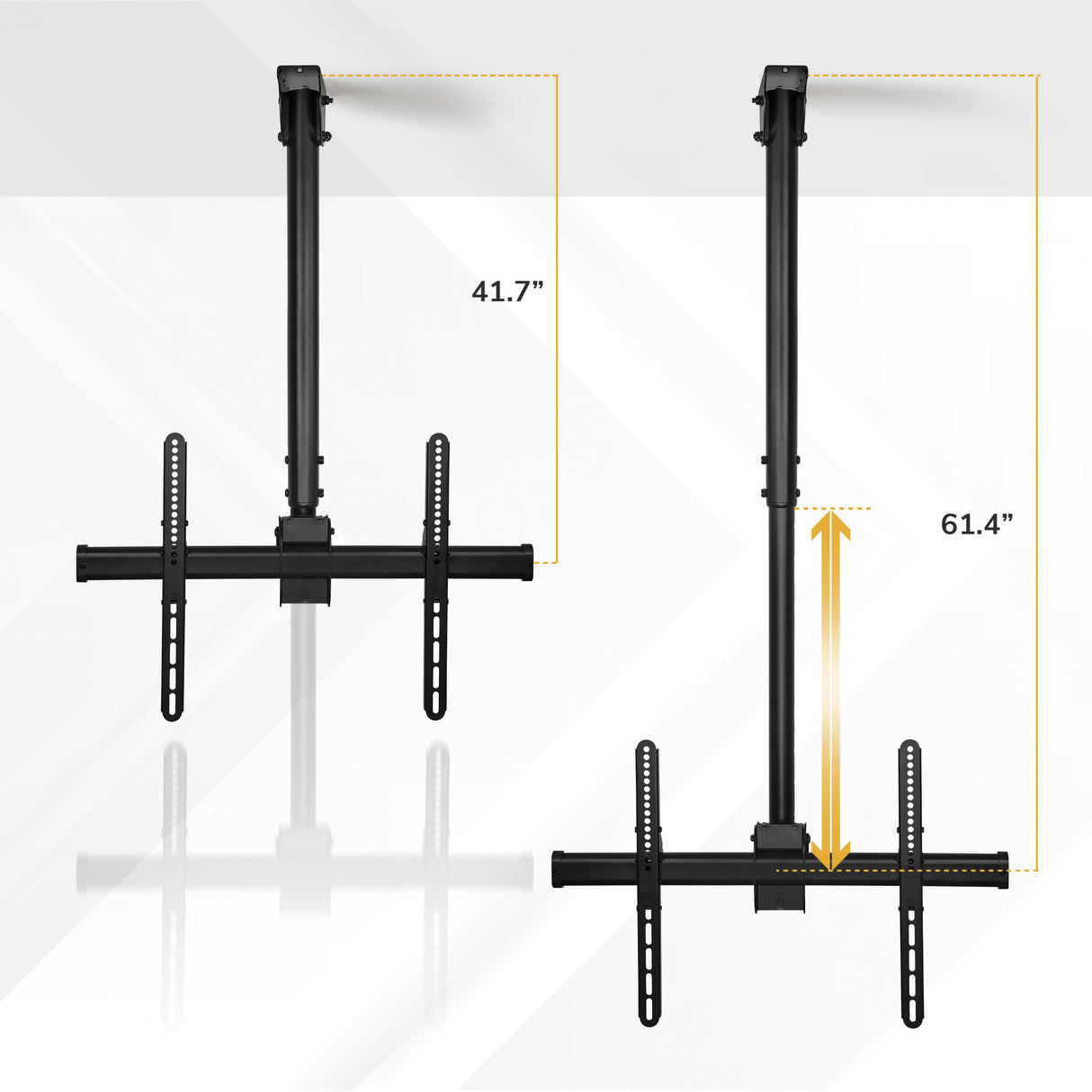 Full Motion Ceiling TV Mount with Long Extension