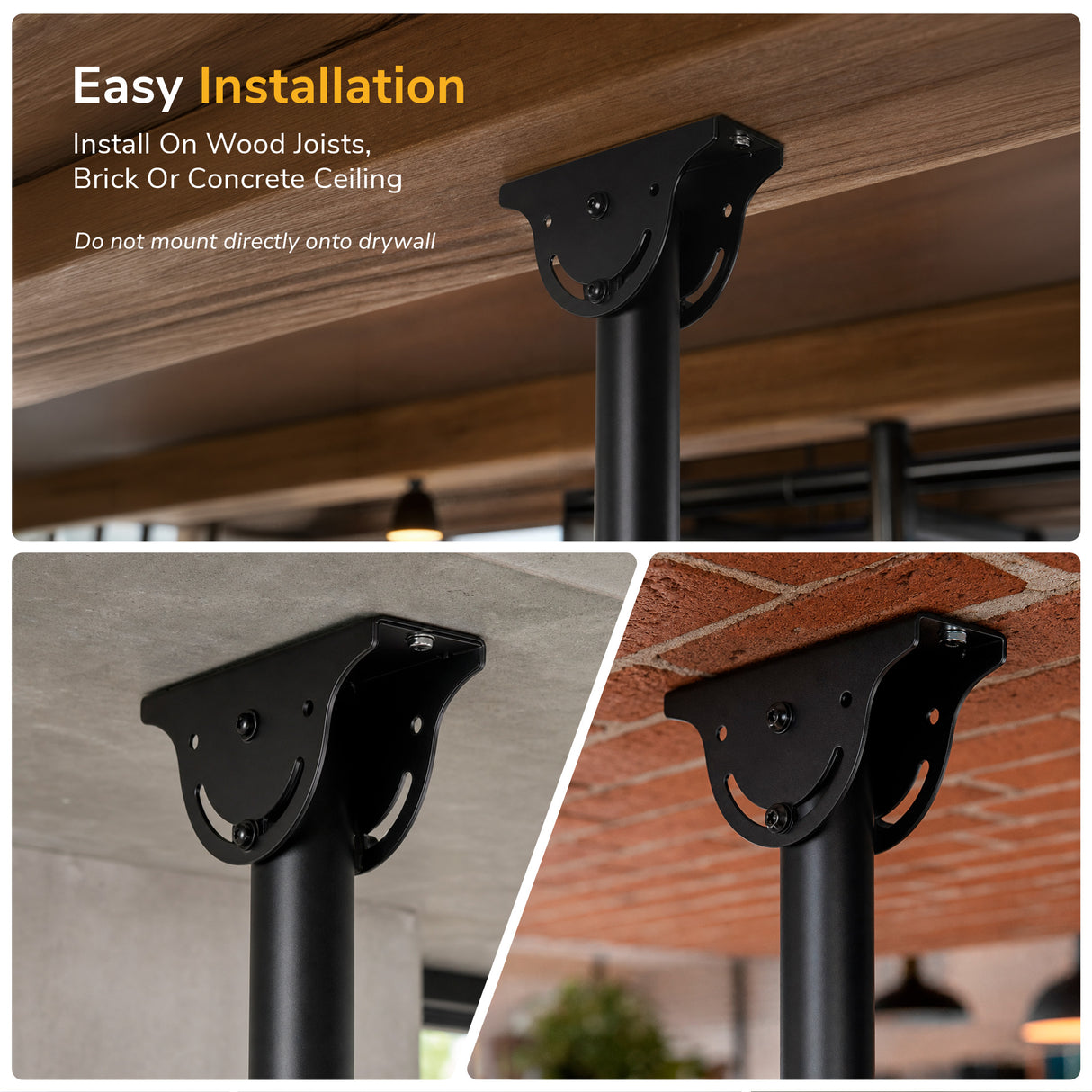 Full Motion Ceiling TV Mount with Long Extension