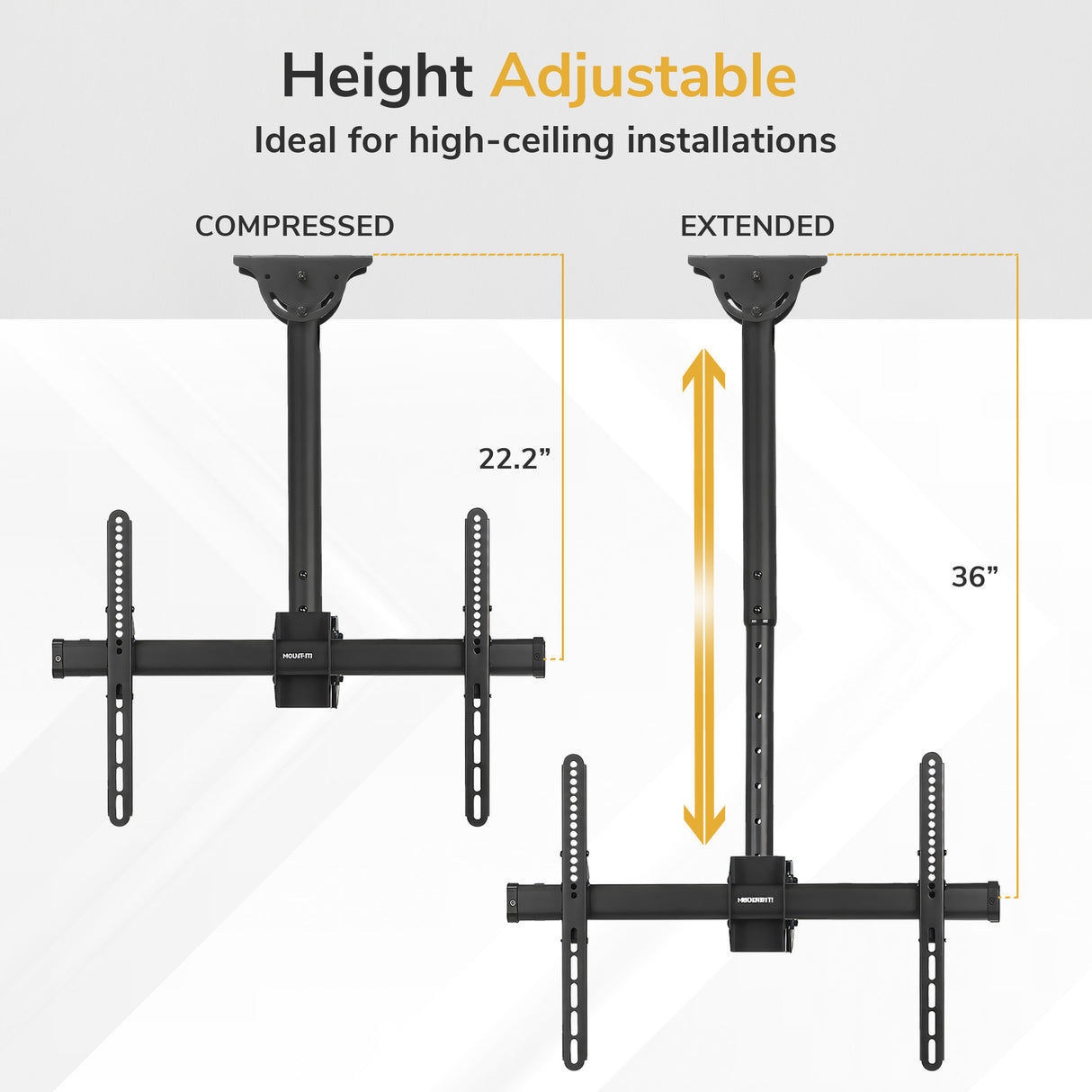 Heavy Duty Dual TV Ceiling Mount