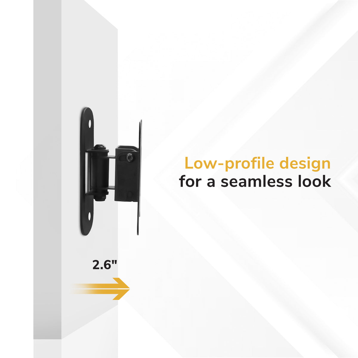 Single Stud Tilt and Swivel TV Wall Mount