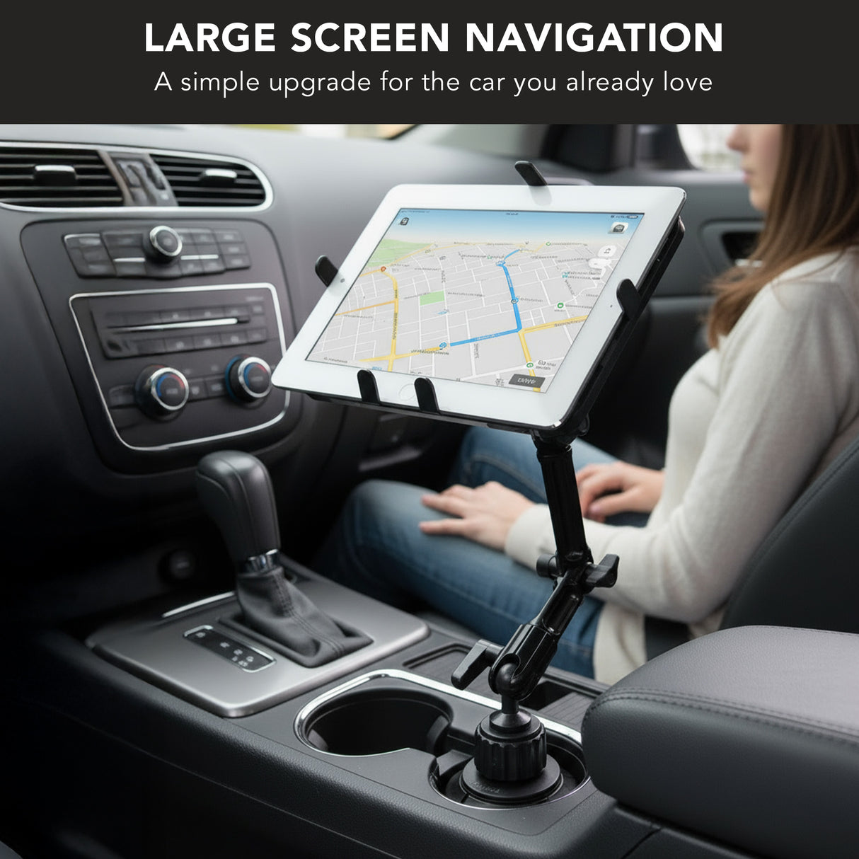 Heavy-Duty Cup Holder Tablet ELD Mount Heavy-Duty Cup Holder Tablet ELD Mount