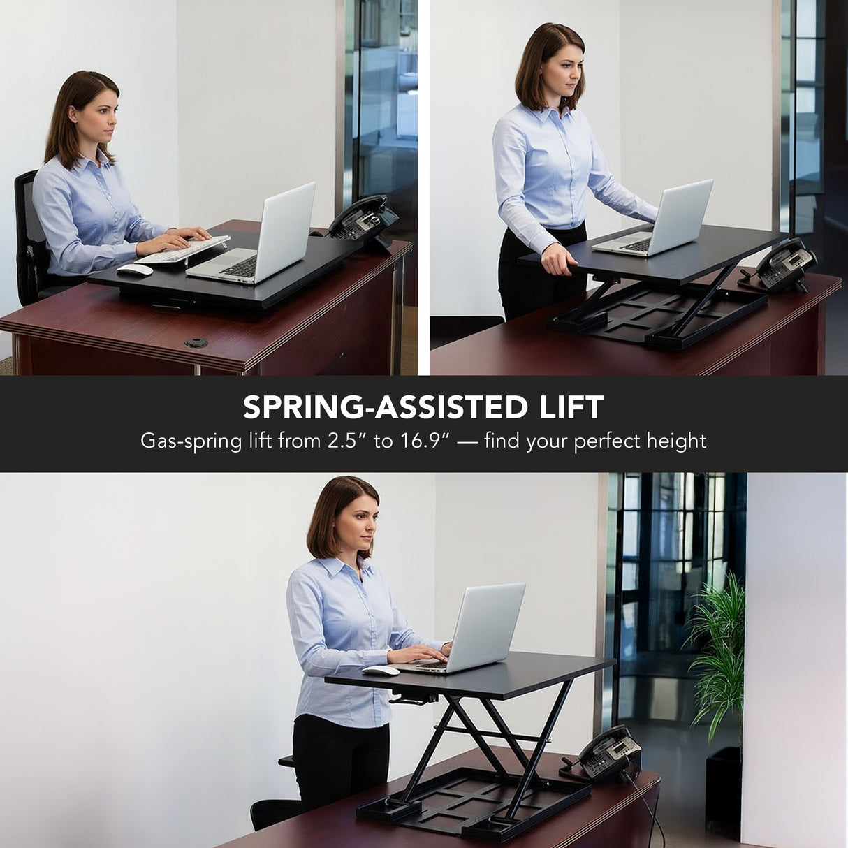 Height Adjustable X-Lift Standing Desk Converter Height Adjustable X-Lift Standing Desk Converter