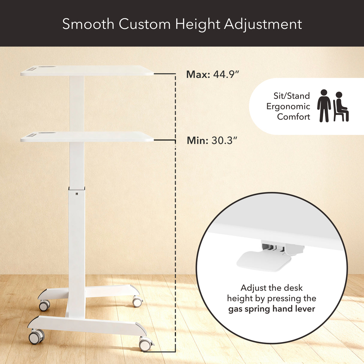 Sit-Stand Mobile Laptop Cart Sit-Stand Mobile Laptop Cart