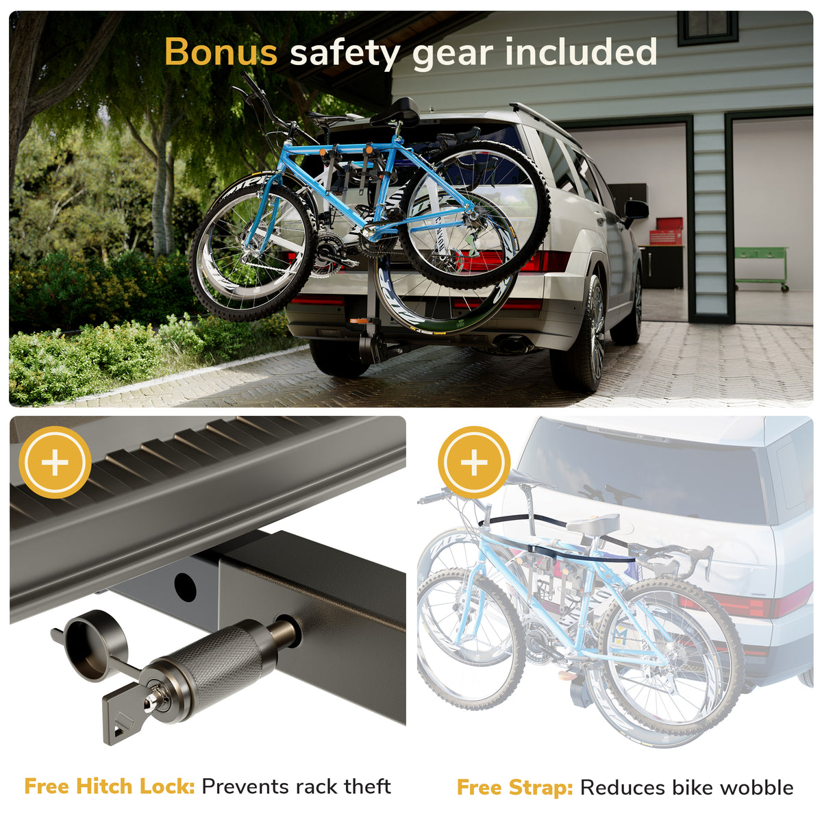 Hitch Bike Rack for 2 Bikes