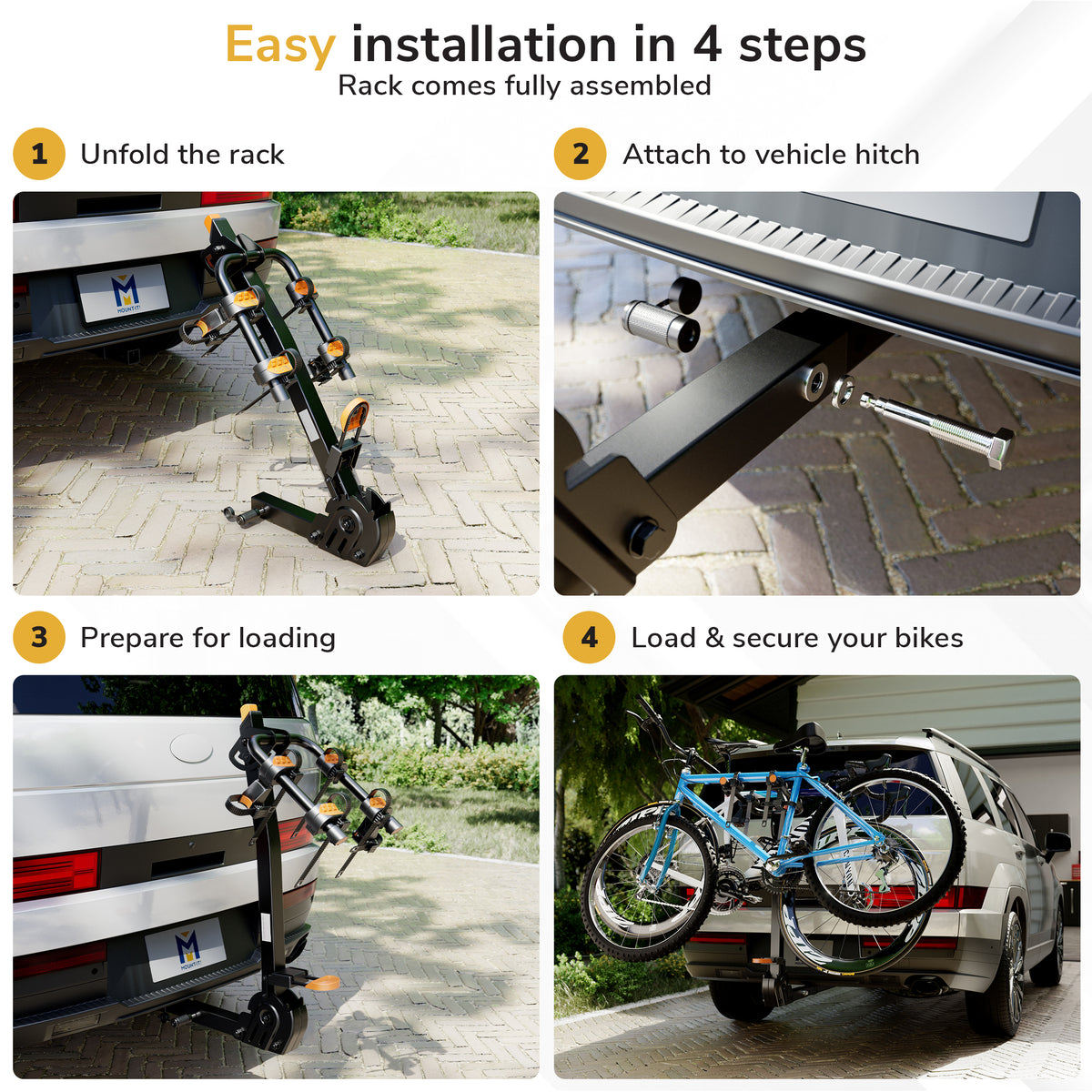 Hitch Bike Rack for 2 Bikes