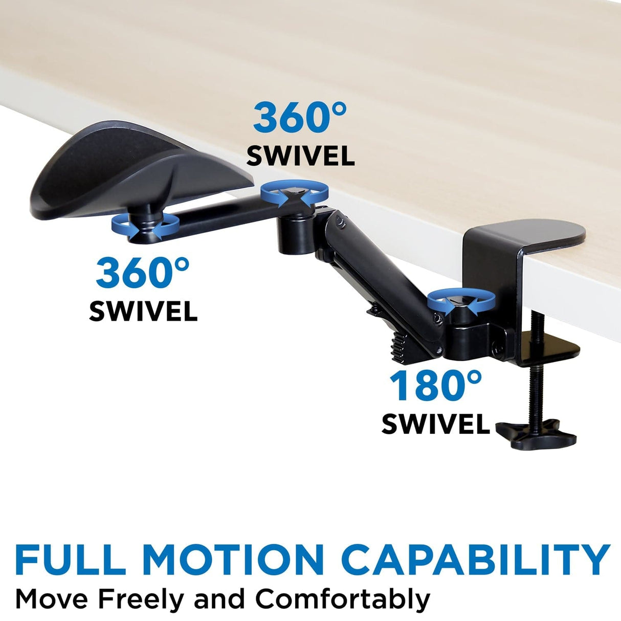 Adjustable Arm Rest for Desk Desk Accessories - Adjustable Arm Rest for Desk - Mount-It! - MI-7145