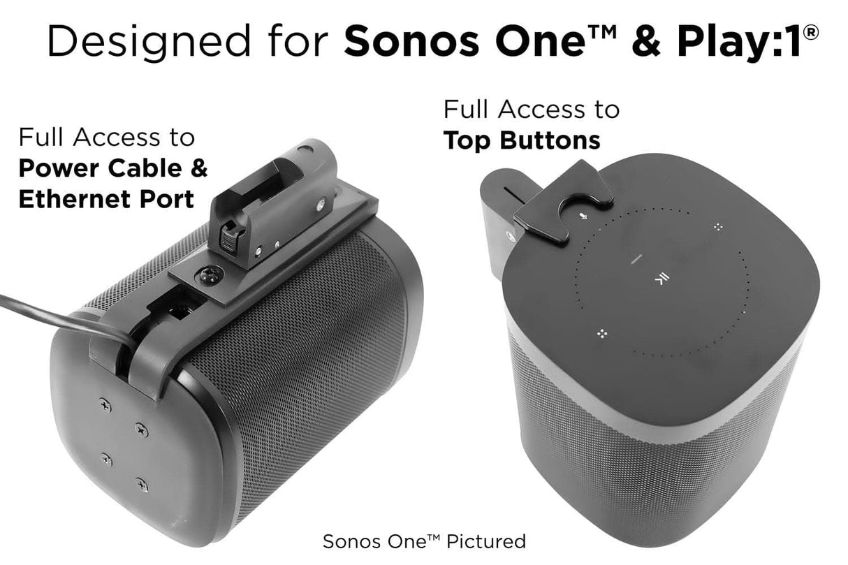 Adjustable SONOS Speaker Wall Mount Speaker Mount - Adjustable SONOS Speaker Wall Mount - Mount-It! - MI-SB434