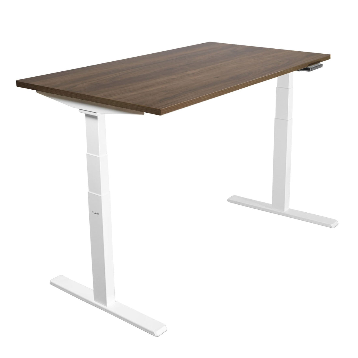 Ultimate Dual Motor Electric Standing Desk with 55" Tabletop Adrift Standing Desk - Ultimate Dual Motor Electric Standing Desk with 55" Tabletop - White Base - Mount-It! - MI-18076