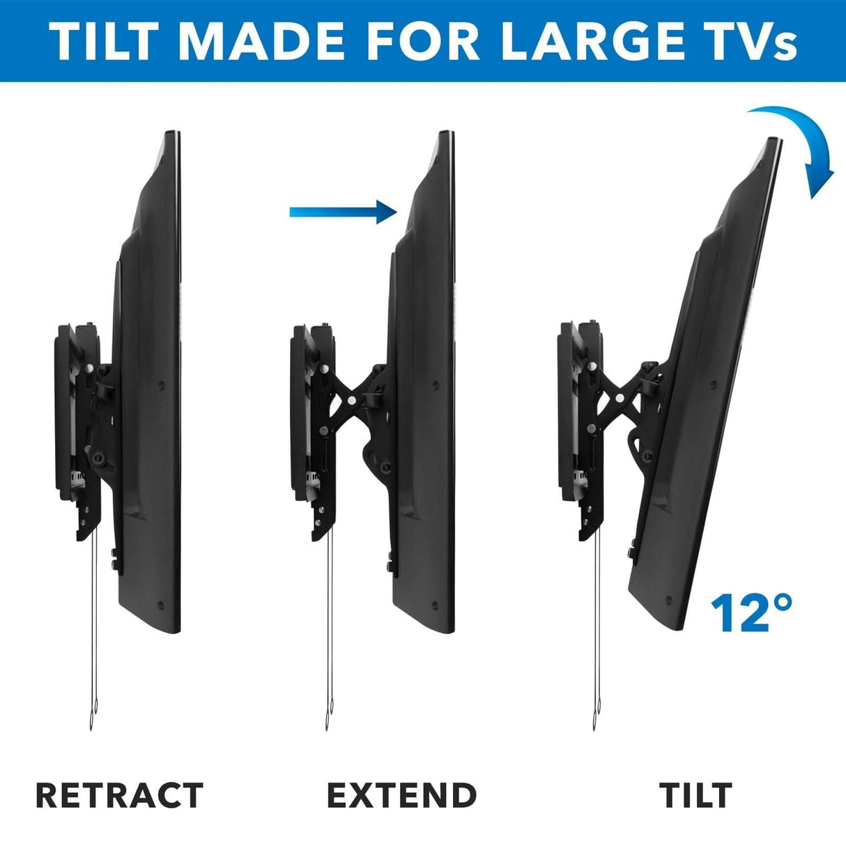 Advanced Tilt Premium TV Wall Mount TV Mount - Advanced Tilt Premium TV Wall Mount - Mount-It! - MI-382