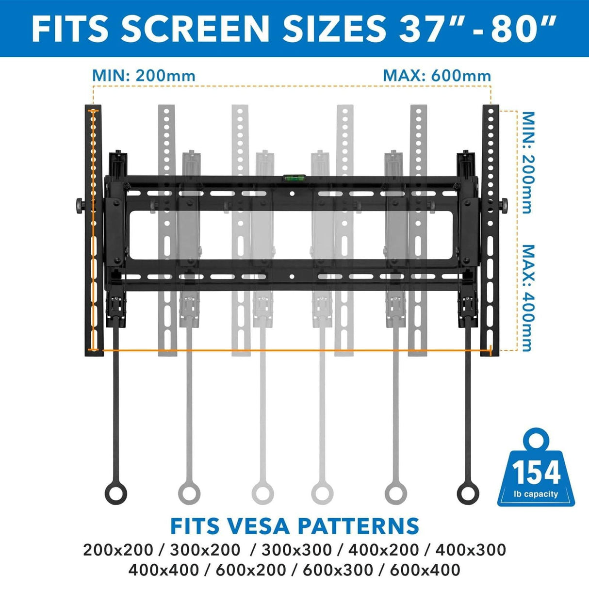 Advanced Tilt Premium TV Wall Mount TV Mount - Advanced Tilt Premium TV Wall Mount - Mount-It! - MI-382