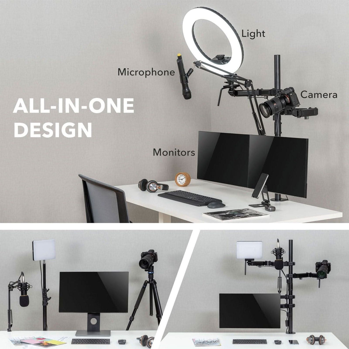 All-In-One Studio Mount Monitor Mount - All-In-One Studio Mount - Mount-It! -