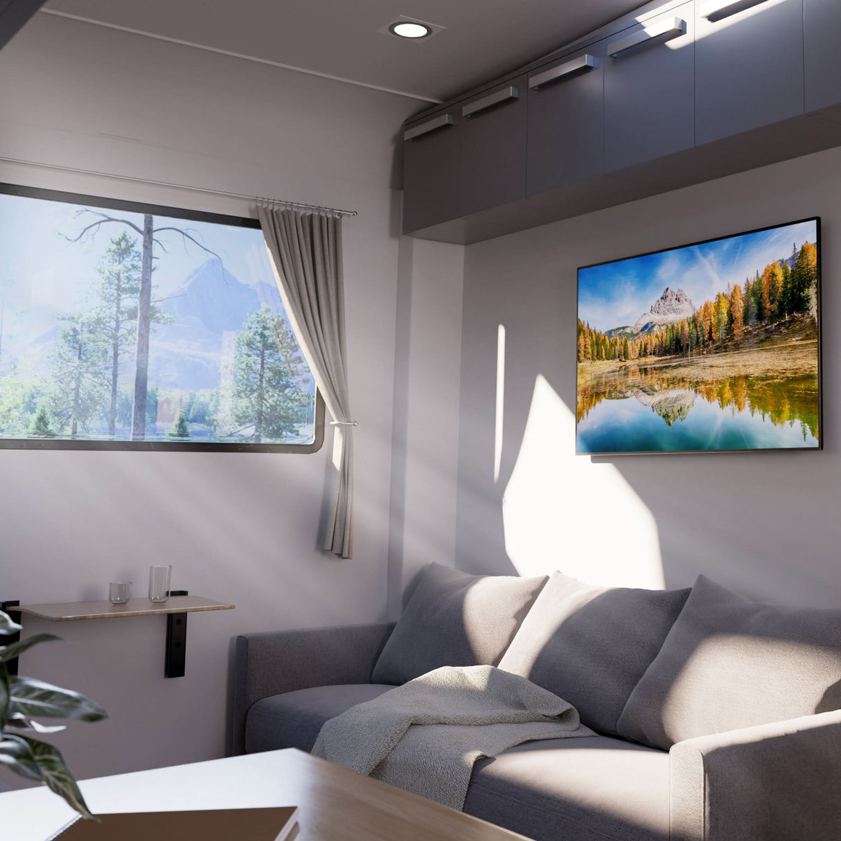 Anti-Rust RV TV Wall Mount Anti-Rust RV TV Wall Mount mounted inside an RV