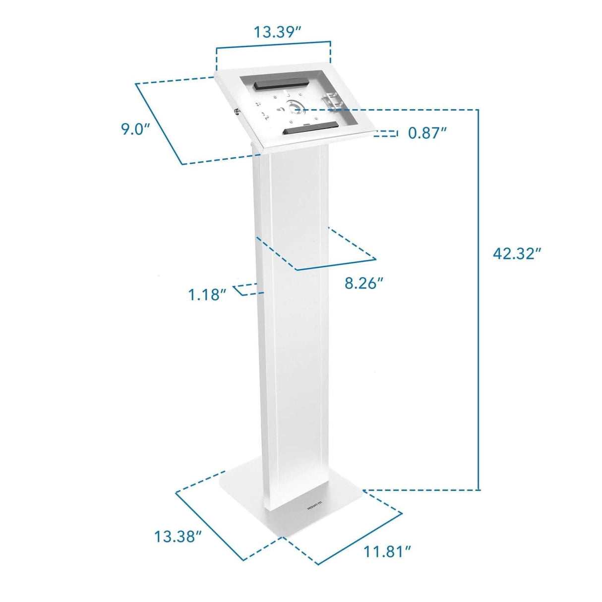 Anti-Theft Tablet Kiosk for iPad, iPad Air, iPad Pro Tablet Stand - Anti-Theft Tablet Kiosk for iPad, iPad Air, iPad Pro - Mount-It! -