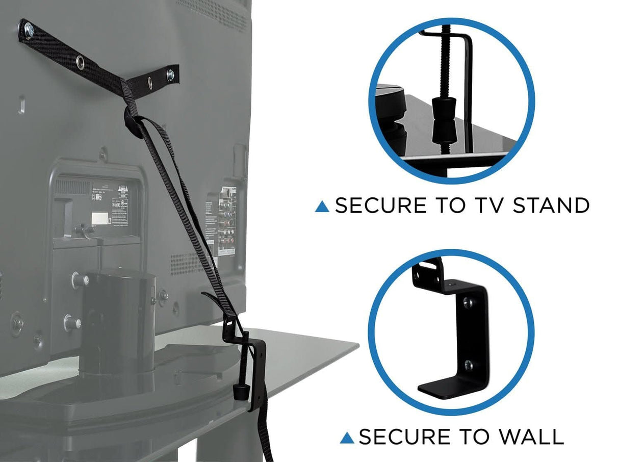 Anti-Tip Prevention TV Safety Straps TV Accessories - Anti-Tip Prevention TV Safety Straps - Mount-It! - MI-350