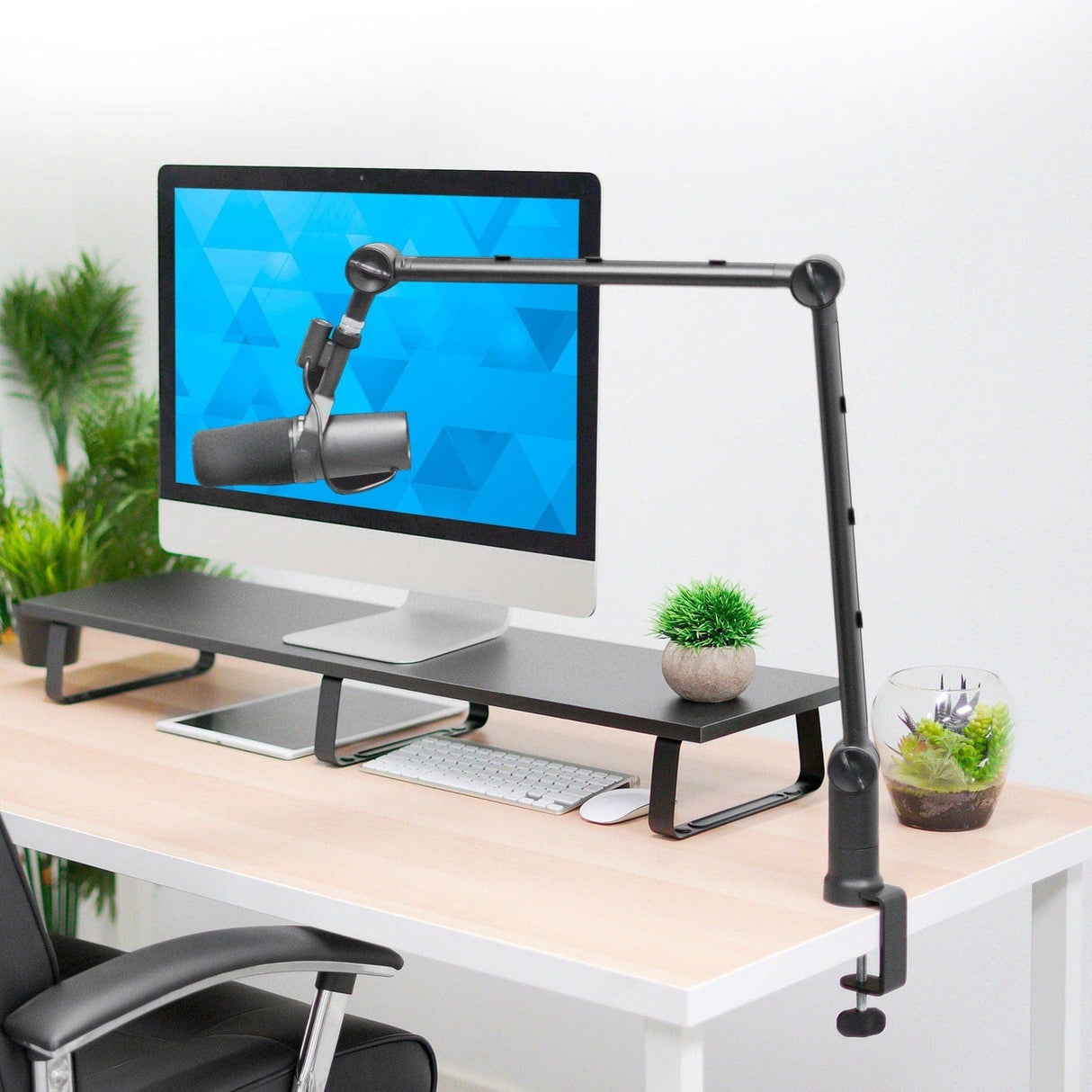 Adjustable Microphone Boom Arm Black Desk Accessories - Adjustable Microphone Boom Arm - Mount-It! - MI-7610