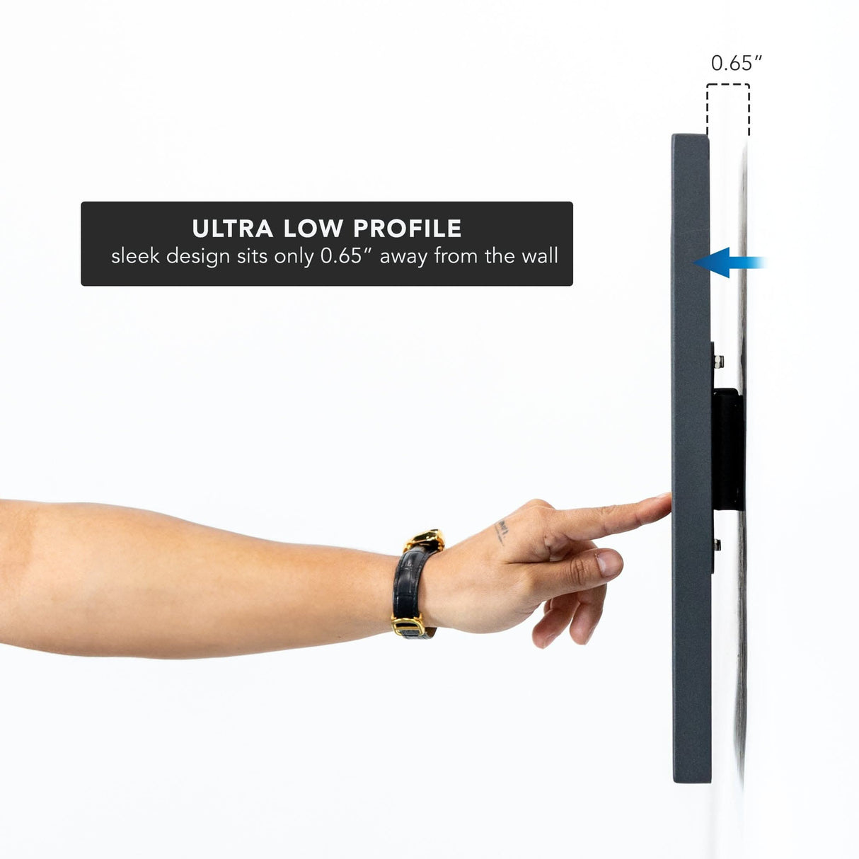 Anti-Theft Tablet Wall Mount for Samsung Black Tablet Mount - Anti-Theft Tablet Wall Mount for Samsung - Mount-It! - MI-3884B