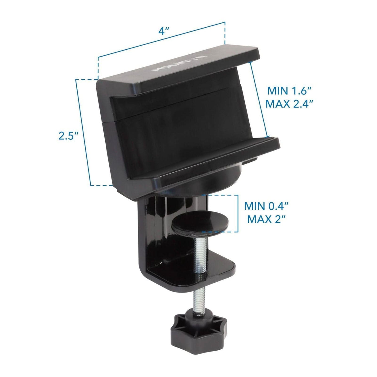 Desktop Power Strip Black Cable Management - Desktop Power Strip - Mount-It! - MI-7281B