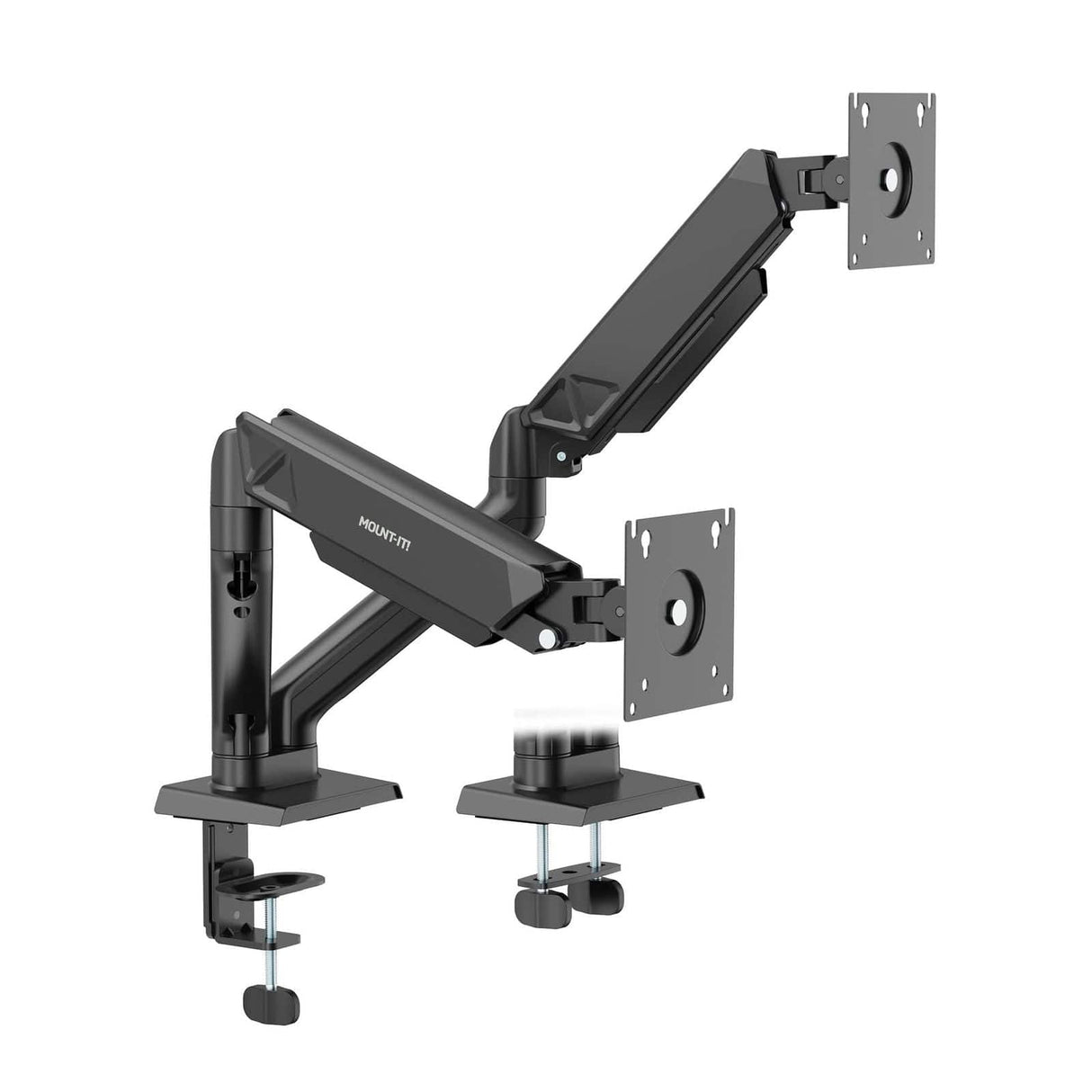 Dual Monitor Mount with Spring Arms Black Monitor Mount - Dual Monitor Mount with Spring Arms - Mount-It! - MI-8752BLK