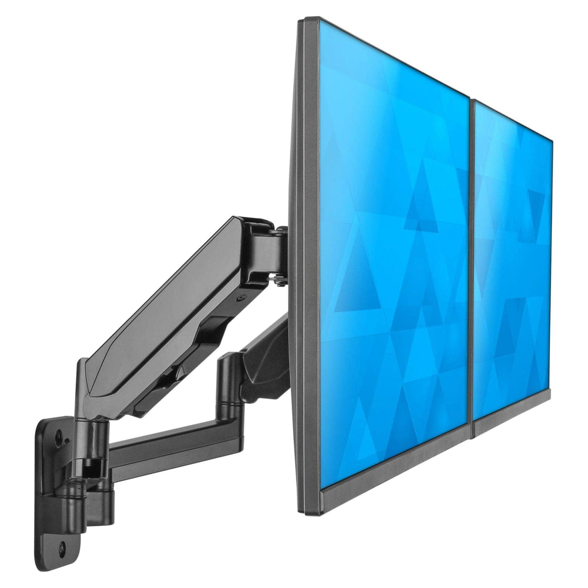Dual Monitor Wall Mount Black Monitor Mount - Dual Monitor Wall Mount - Mount-It! - MI-1766B