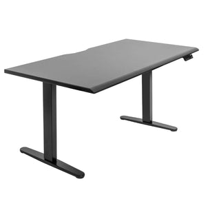 Black Standing Desk - Dual Motor Electric Standing Desk with 60" Tabletop - Black Base - Mount-It! - MI-18121 Black Standing Desk - Dual Motor Electric Standing Desk with 60" Tabletop - Black Base - Mount-It! - MI-18121