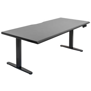 Black Standing Desk - Dual Motor Electric Standing Desk with 72" Tabletop - Black Base - Mount-It! - MI-18122 Black Standing Desk - Dual Motor Electric Standing Desk with 72" Tabletop - Black Base - Mount-It! - MI-18122