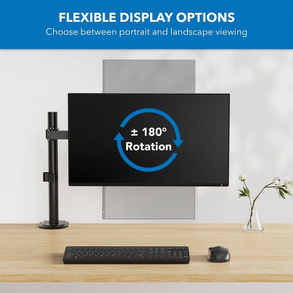 Full Motion Monitor Mount Black Monitor Mount - Full Motion Monitor Mount - Mount-It! - MI-2751