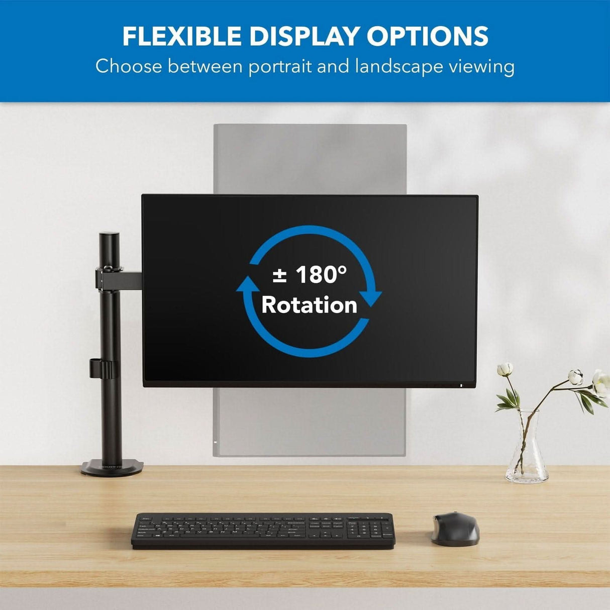 Full Motion Monitor Mount Black Monitor Mount - Full Motion Monitor Mount - Mount-It! - MI-2751