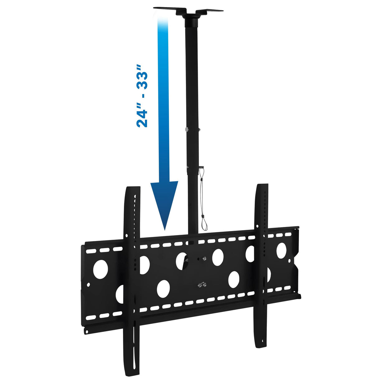 Full-Motion TV Ceiling Mount 42-90” Screens Black TV Mount - Full-Motion TV Ceiling Mount 42-90” Screens - Mount-It! - MI-501L