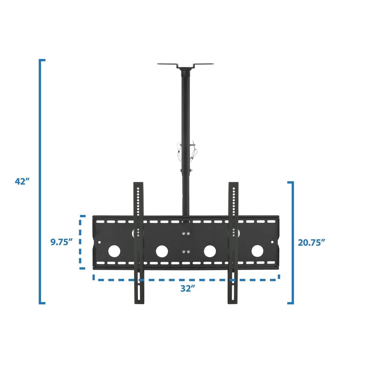 Full-Motion TV Ceiling Mount Black TV Mount - Full-Motion TV Ceiling Mount - Mount-It! - MI-501B