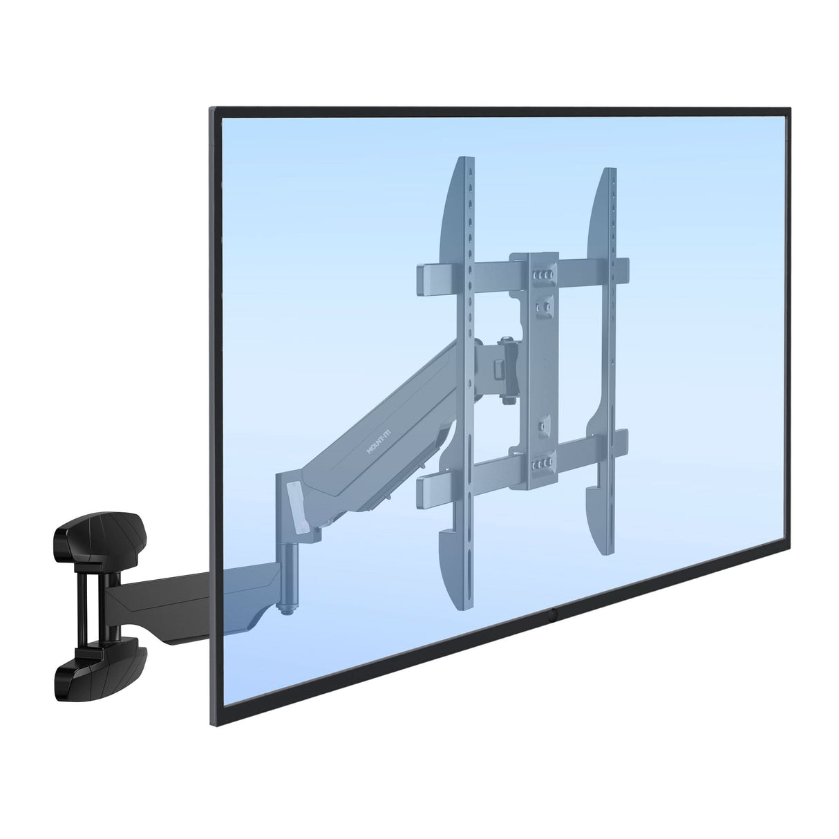 Full Motion TV Wall Mount with Gas Spring Arm Black TV Mount - Full Motion TV Wall Mount with Gas Spring Arm - Mount-It! - MI-445