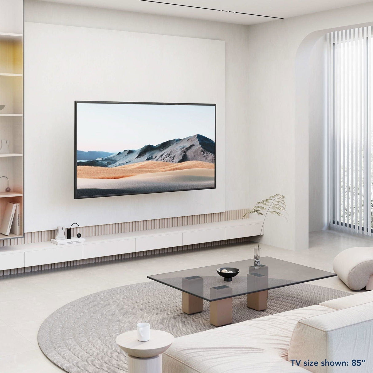 Heavy Duty Full Motion TV Wall Mount for 60-120 Inch Screens Black TV Mount - Heavy Duty XXL Full Motion TV Mount with Long Extension - Mount-It! - MI-14010